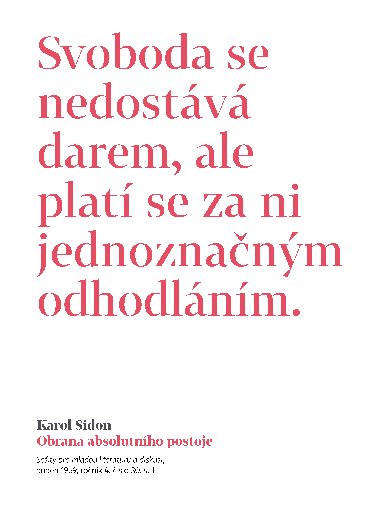 Obrana absolutnho postoje - Karol Sidon 