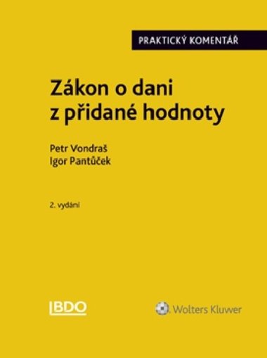 Zkon o dani z pidan hodnoty - Petr Vondra; Igor Pantek