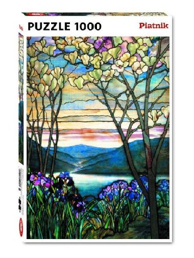 Puzzle Tiffany: Magnolie a Irisy 1000 dlk - neuveden
