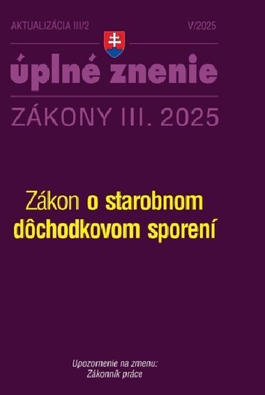 Aktualizcia III/2 2025 - Dchodky - 