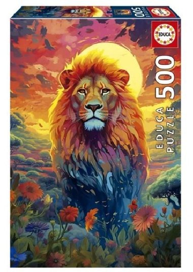 Puzzle Upen pohled majesttnho lva 500 dlk - 