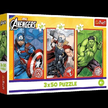 Puzzle Marvel Avengers Tvj hrdina 3x50 dlk - 