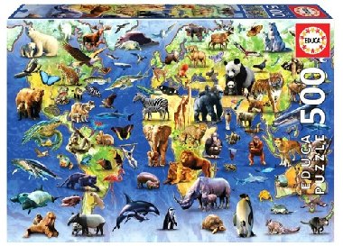 Puzzle 100 ohroench druh 500 dlk - 