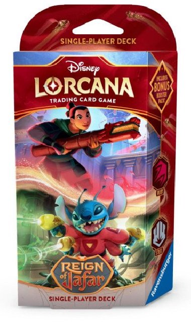 Disney Lorcana: Reign of Jafar - Starter Deck Ruby & Steel - neuveden