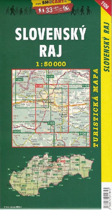 Slovensk Raj - turistick mapa 1:50 000 Shocart slo 1106 - ShoCart