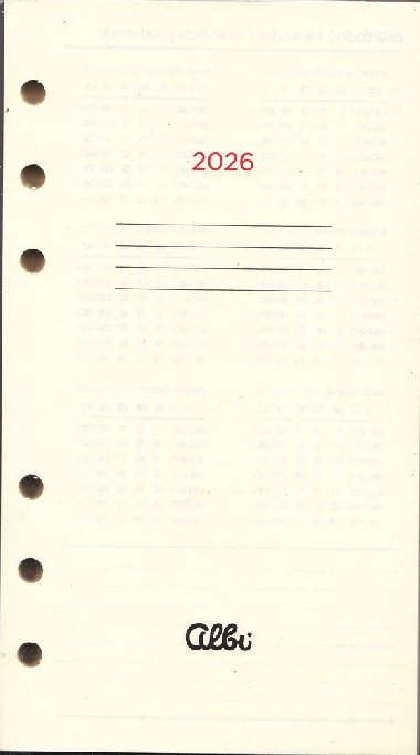 Npl do plnovacho die Albi DKP (2026) 93 x 170 mm - Albi