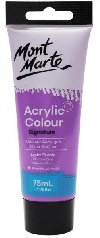 Mont Marte Akrylov barva 75ml - sv. fialov (Light Purple), tuba - neuveden