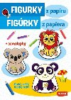 Figurky z papru - Modr seit / Figrky z papiera - Modr zoit + samolepky - neuveden