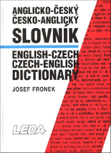 Anglicko-esk esko-anglick slovnk - Josef Fronek