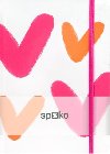 Spoko zápisník Creative velké srdce A5, linkovaný - neuveden