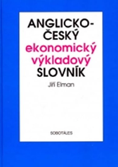 Anglicko-esk ekonomick vkladov slovnk - Ji Elman