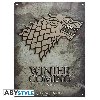 Game of Thrones Plechov cedule: Stark 38 x 28 cm - neuveden