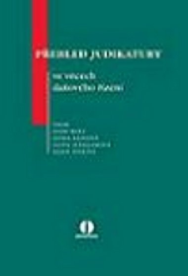 Pehled judikatury ve vcech daovho zen - Josef Baxa