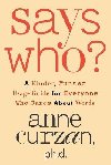 Says Who? - Curzan Anne