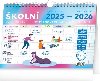 Školní plánovací kalendář s háčkem 2026, 30 × 21 cm - Notique