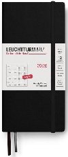 Weekly Planner & Notebook 2026 Wallet (B6+ x A6) Black - tekovan - neuveden