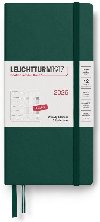 Weekly Planner & Notebook 2026 Wallet (B6+ x A6) Forest Green - tekovan - neuveden
