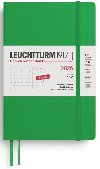 Monthly Planner & Notebook 2026 Paperback (B6+) 16 Months Spring Leaf - neuveden