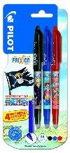 PILOT FriXion Ball 07 One Piece + samolepky, BL, ern, erven, modr - neuveden