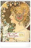 Kalend 2026 nstnn: Alfons Mucha, 33 x 46 cm - neuveden