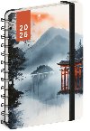 Diář 18měsíční spirálový 2025/2026 Petito - Japonsko, 13 x 18 cm - Notique