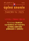 Aktualizácia IV/2 2025 - Stavebný zákon - územné plánovanie - 