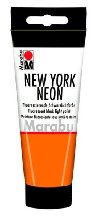 Marabu NEW YORK NEON fluorescenn Black Light barva - 100 ml, oranov - neuveden