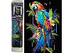 Diamantov obrzek - Papouek Ara duhov 30 x 40 cm - 