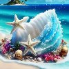 Diamantov malovn Mule na ostrov 30x40cm - 