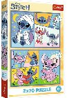 Puzzle Lilo & Stitch Se Stitchem není nuda 2x70 dílků - 