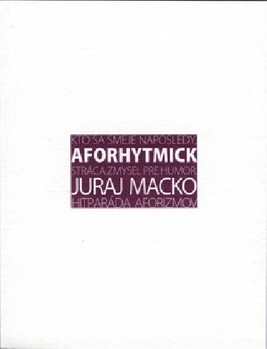 Aforhytmick - Juraj Macko