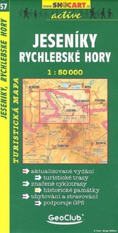 Jesenky, rychlebsk hory 1: 50 000 - 