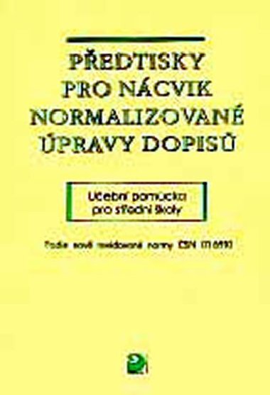 Pedtisky pro ncvik normalizovan pravy dopis - Olga Kuldov