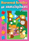 Barevn hrtky se samolepkami v lese - 