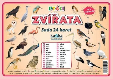 Ptci - zvata - sada 24 karet - Kupka