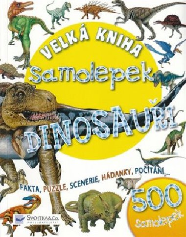 Velk kniha samolepek dinosaui - 