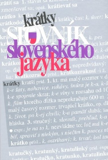 Krtky slovnk slovenskho jazyka - 