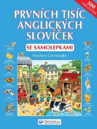 Prvnch tisc anglickch slovek se samolepkami - 
