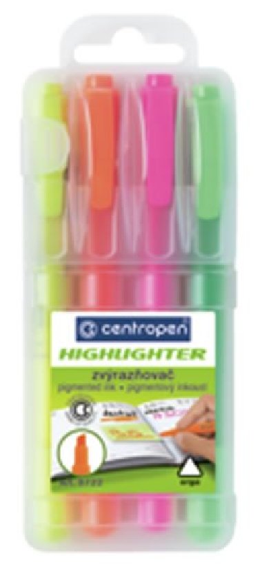 Centropen Zvýrazňovač 8722 (4 ks) - Centropen