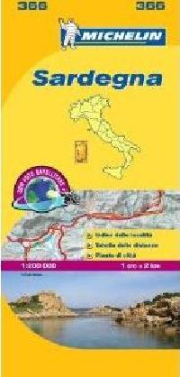 Sardegna mapa michelin 366 - 
