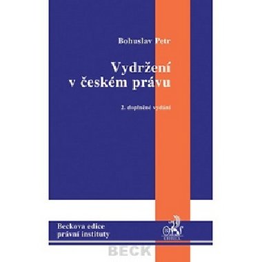 Vydren v eskm prvu 2. doplnn vydn - Bohuslav Petr