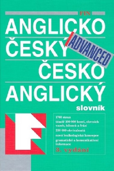 FIN Anglicko esk esko anglick slovnk Advanced - Fin