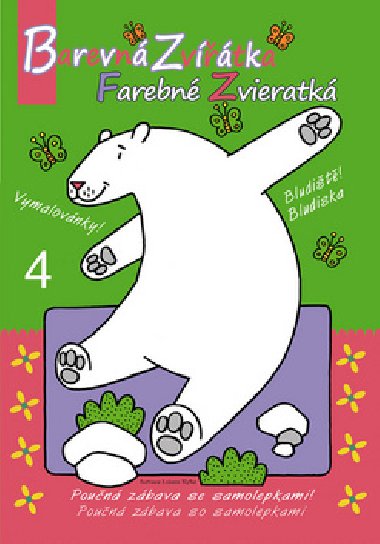 Barevn zvtka 4. - Vymalovnky se samolepkami A4 - 